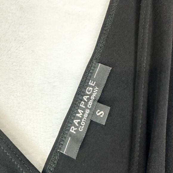 Rampage Vintage Y2K Hi Low Sequins Whimsigoth Maxi Dress Size Small Fairy Black - Picture 7 of 8